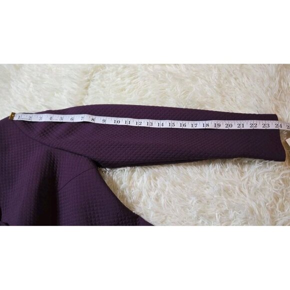 Bill Blass Skirt Suit Womens Violet Quilted Circle Pockets 10 Purple NWT Vintage - Picture 8 of 16